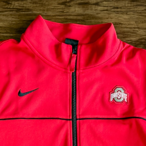 NEW -  Nike Men's Ohio State Coaches Jacket - Red - Picture 2 of 2